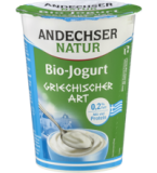 Jogurt Natur griechischer Art, 400 gr Becher, 0,2 % Fett, Andechser