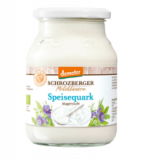 Speisequark Magerstufe, 0,3% Fett, 500 gr Glas, Schrozberger Milchbauern