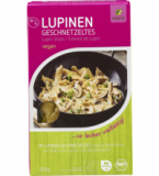 Lupinen Geschnetzeltes, vegan, 200 gr Packung, Alberts