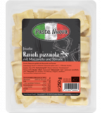 Frische Ravioli pizzaiola mit Mozzarella und Tomate, 250 gr Schale, Pasta Nuova