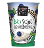 Soja-Joghurtalternative Heidelbeere, vegan, 400 gr Becher, MyLove-MyLife