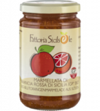 Blutorangen Marmelade, vegan, 370 gr Glas, Fattoria Sicilsole