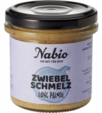 Zwiebelschmelz, ohne Palmöl, vegan, 135 gr Glas, Nabio