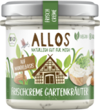 Frischcreme Gartenkräuter, vegan, 135 gr Glas, Allos