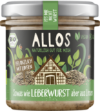 Brotaufstrich „Iss mir nicht Wurst” Leberwurst, vegan, 135 gr Glas, Allos