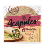 Tortilla Wraps mit Weizenkleie, vegan, 240 gr Packung (6 Stück), Acapulco