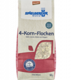 4-Korn-Flocken, vegan, 500 gr Packung, Spielberger
