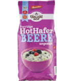 Frühstücksbrei „Hot Hafer” Beere, ungesüßt, glutenfrei, vegan, 400 gr Packung, Bauckhof