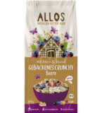 Müsli „Mit Herz & Hand” - Gebackenes Crunchy Beere, vegan, 500 gr Packung, Allos