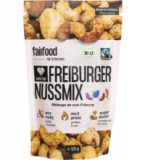 Freiburger Nussmix, ohne Öl geröstet, gewürzt, vegan, 125 gr Packung, fairfood Freiburg