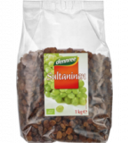 Sultaninen, geölt, vegan, 1 kg Packung, dennree