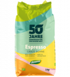 Espresso, ganze Bohne, vegan, 1 kg Packung, dennree