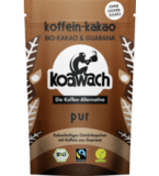 Koffeinhaltige Trinkschokolade Pur, vegan, 100 gr Packung, Koawach