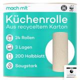 Küchentücher PURE 3-lagig,128Blatt, 4 Rollen Packung, mach m!t, WEPA