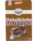 Dinkel-Schoko Muffins Backmischung, vegan, 300 gr Packung, Bauckhof