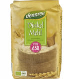 Dinkelmehl Type 630, vegan, 1 kg Packung, dennree