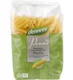 Hartweizen-Penne, hell, vegan, 500 gr Packung, dennree