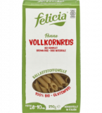 Vollkornreis Penne, glutenfrei, vegan, 250 gr Packung, Felicia