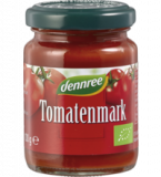 Tomatenmark, 22% Trockenmasse, vegan, 100 gr Glas, dennree