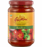 Tomatensauce Basilico, vegan, 350 gr Glas, Gustoni