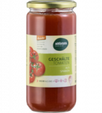 Geschälte Tomaten in Tomatensaft, vegan, 660 gr Glas, Naturata