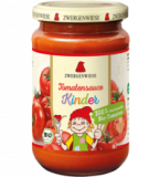 Kinder Tomatensauce, vegan, 340 ml Glas, Zwergenwiese