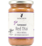 Currysauce Red Thai (mit feiner Kokosnote), vegan, 320 ml Glas, Sanchon