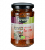 Getrocknete Tomaten in Kräuter-Öl-Marinade, vegan, 200 gr Glas (Abtropfgewicht 110 gr), bio-verde