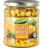 Süßmais, vegan, 330 gr Glas, dennree