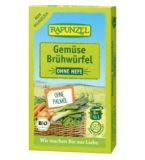 Gemüse-Brühwürfel, ohne Hefe, vegan, 80 gr Packung, Rapunzel