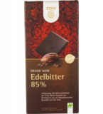 Edelbitter Schokolade mit 85% Kakao, vegan, 100 gr Tafel, Gepa