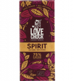 Spirit Rich Dark Schokolade mit 75% Kakao, vegan, 70 gr Tafel, Lovechock