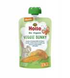 Fruchtsnack „Veggie Bunny” - Karotte & Süßkartoffel mit Erbse, vegan, 100 gr Quetschbeutel, Holle