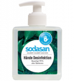 Hände Desinfektion, vegan, 300 ml Spenderflasche, Sodasan