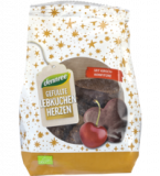 Lebkuchenherzen mit Kirschfüllung, vegan, 125 gr Packung, dennree