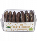 Feine Oblaten-Lebkuchen schokoliert, 200 gr Packung, dennree