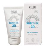 Sonnenmilch sensitiv LSF 30, vegan, 75 ml Tube, eco cosmetics