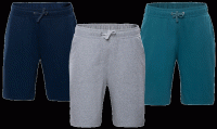 Sweat-Shorts für Herren, aus reiner Bio-Baumwolle, water green, Größe L, Living Crafts