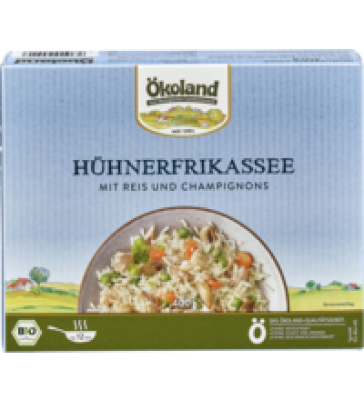 Hühnerfrikassee, 400 gr Schachtel, Tiefkühlware, Ökoland