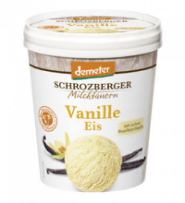 Vanille Eis, 500 ml Becher, Tiefkühlware, Schrozberger Milchbauern