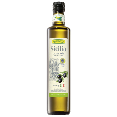 Olivenöl „Sicilia”, nativ extra, 500 ml Flasche, Rapunzel