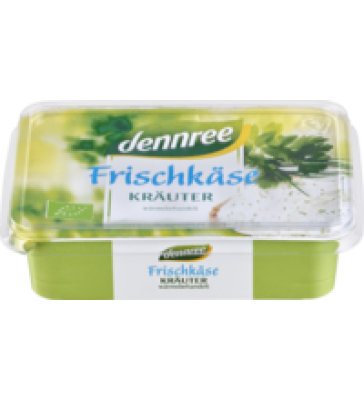 Frischkäse Kräuter, mind. 70% Fett i. Tr., 150 gr Becher, dennree