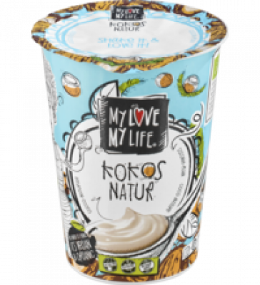 Kokos-Joghurtalternative Natur, ungesüßt, vegan, 7,7% Fett, 400 gr Becher, MyLove-MyLife