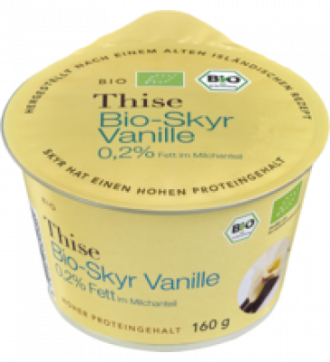 Skyr Vanille, 0,2% Fett, 160 gr Becher, Thise Mejeri