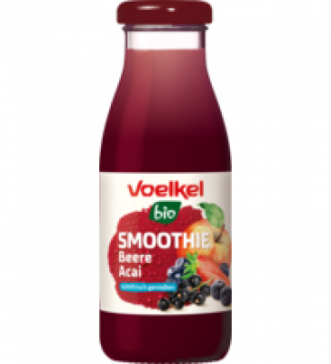 Smoothie Beere Acai, vegan, 0,25 ltr Flasche, Voelkel