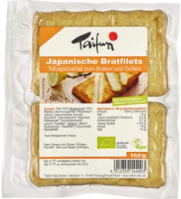 Japanische Bratfilets, vegan, 160 gr Packung, Taifun