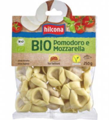 Tortelloni Pomodoro e Mozzarella, 250 gr Packung, Hilcona