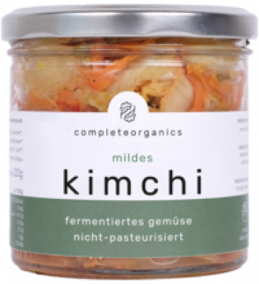 Fermentiertes Gemüse mildes Kimchi, vegan, 240 gr Glas, completeorganics