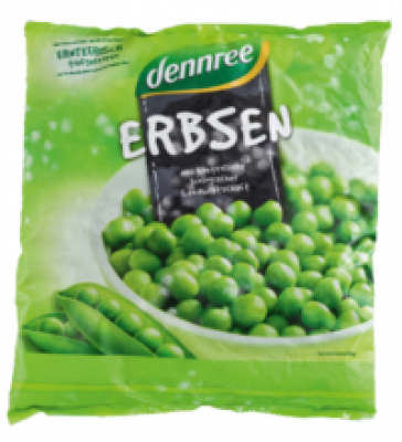 Erbsen, 450 gr Beutel, Tiefkühlware, dennree