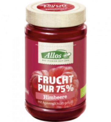 Frucht Pur Himbeere, vegan, 250 gr Glas, Allos